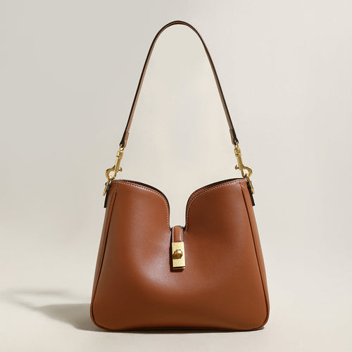Stylish Scallop Leather Tote Bag-0