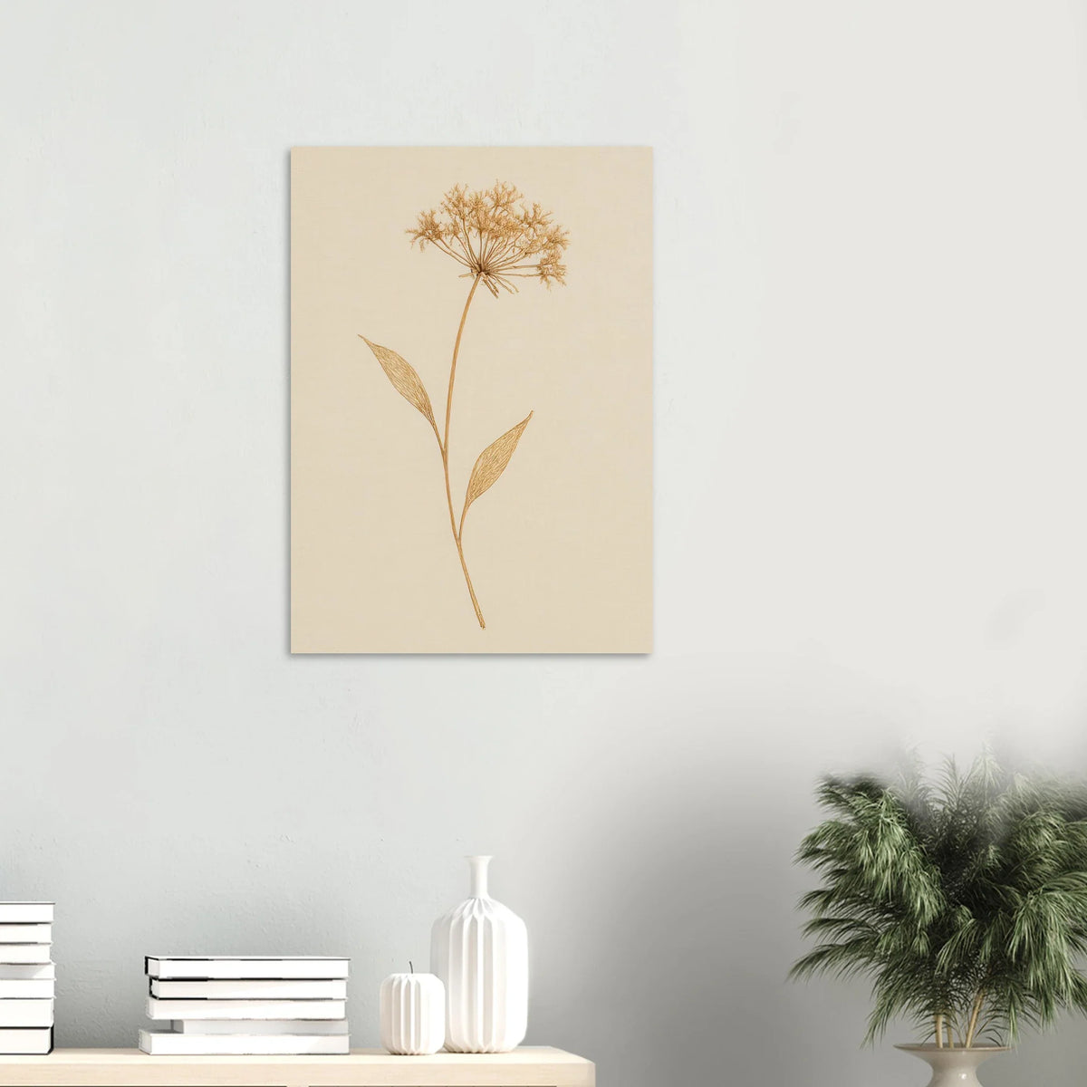 Frukter – Elegant Botanical Line Art Print on Premium Semi-Gloss Paper