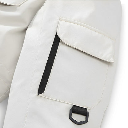 White Large Winter Fur Hooded Down Jacket Stylish Lightweight Quilted Warm Puffer Coat