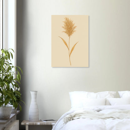 Frukter – Elegant Pampasgräs Botanisk Affisch i Jordnära Toner, Premium Halvblankt Papper