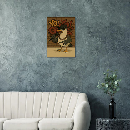 Urban Seagull Rapper Poster - Iconic Street Art Print in Various Sizes