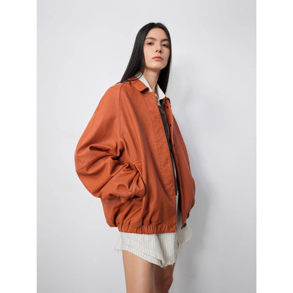 "Sydney Reincarnation" Heavy Wash Waxed Jacket Genuine Leather Outerwear