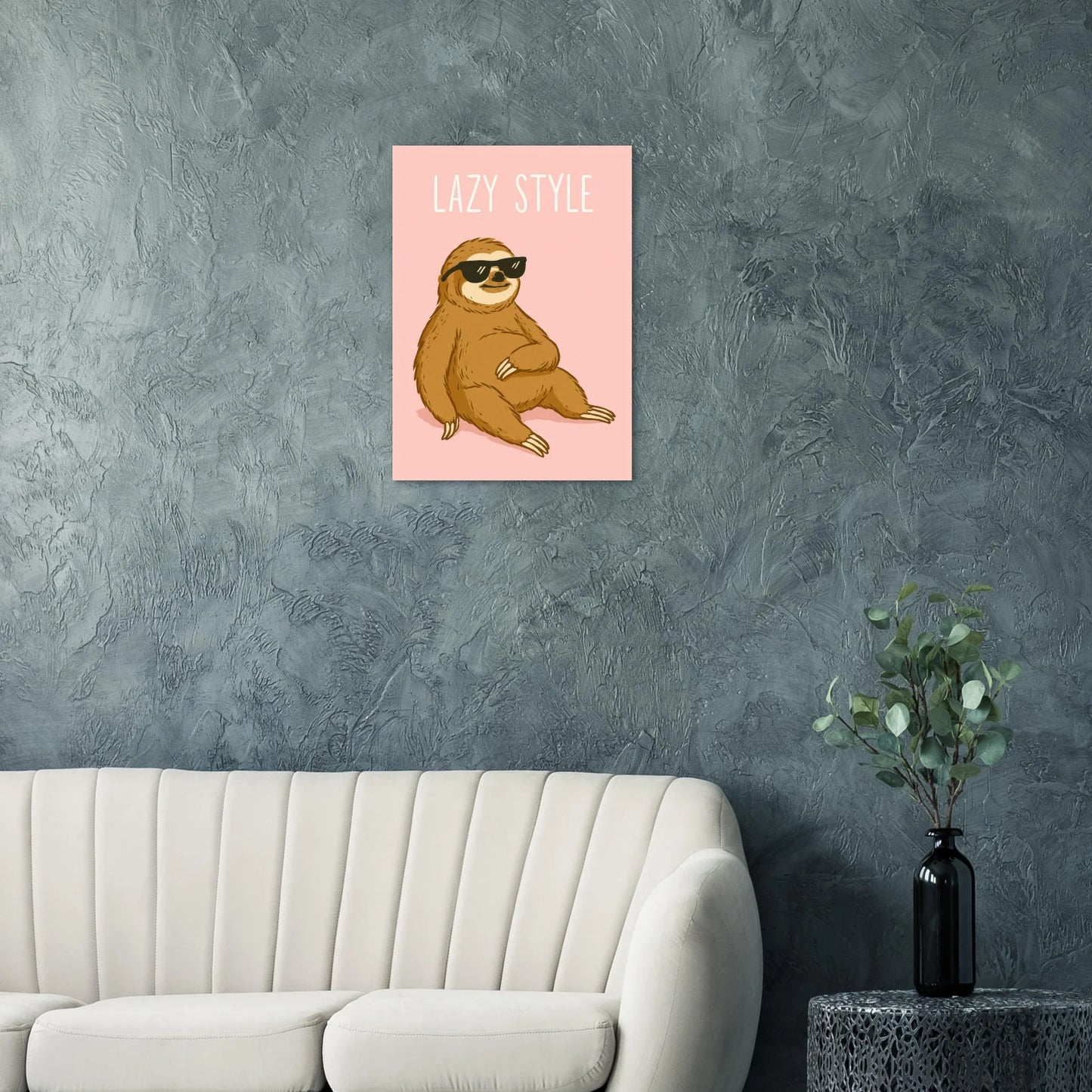 Lazy Style Sloth Poster - Chill Vibes Wall Art for Any Room