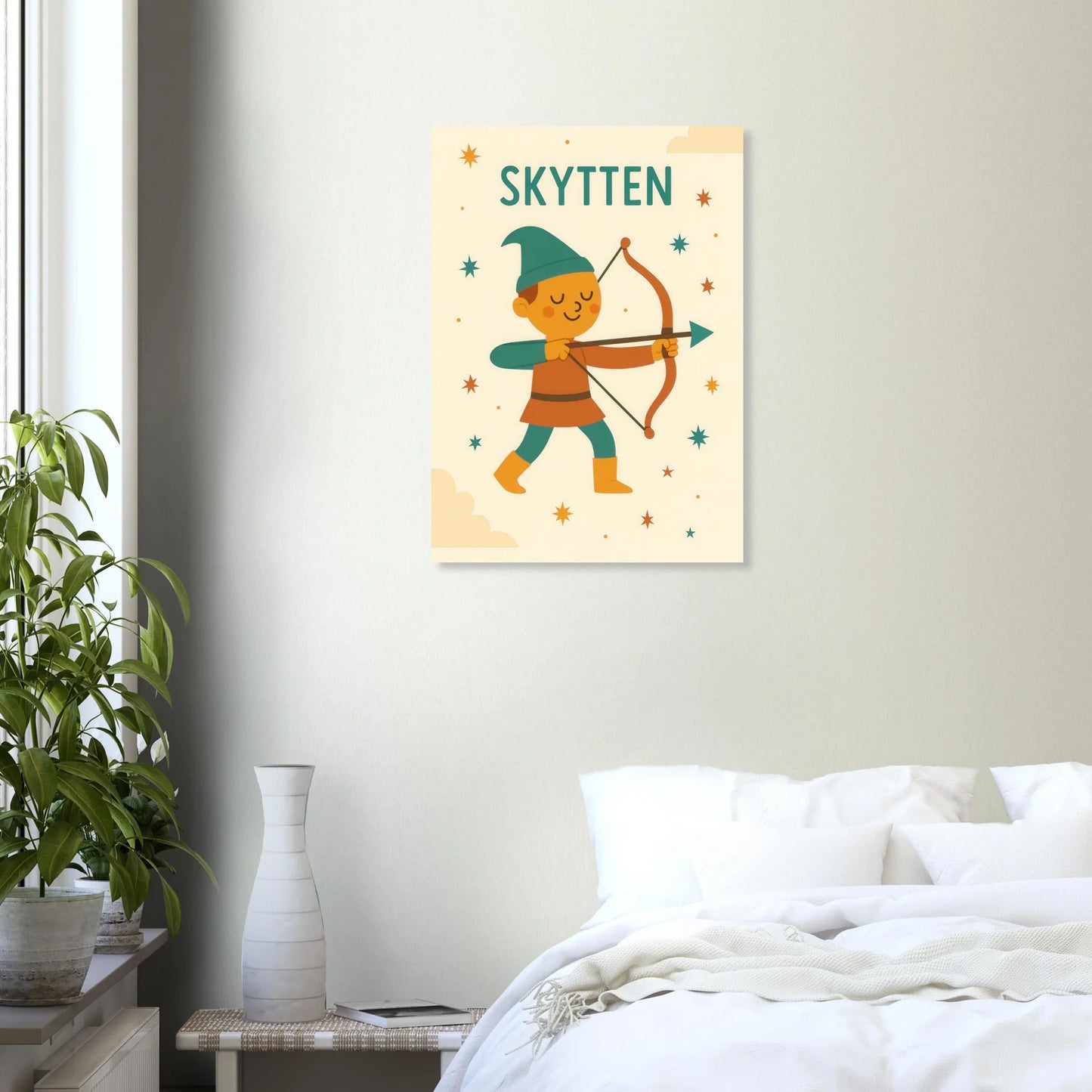 Sagittarius Archer Zodiac Art Print – Whimsical Nursery & Kids Room Decor in Various Sizes