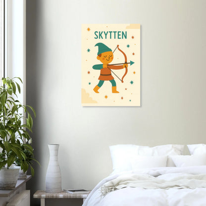 Sagittarius Archer Zodiac Art Print – Whimsical Nursery & Kids Room Decor in Various Sizes