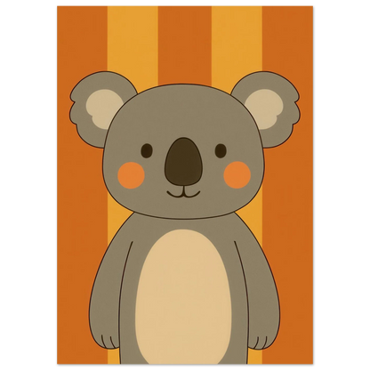 Söt Koala Konsttryck: Lekfull Väggkonst för Barnrummet