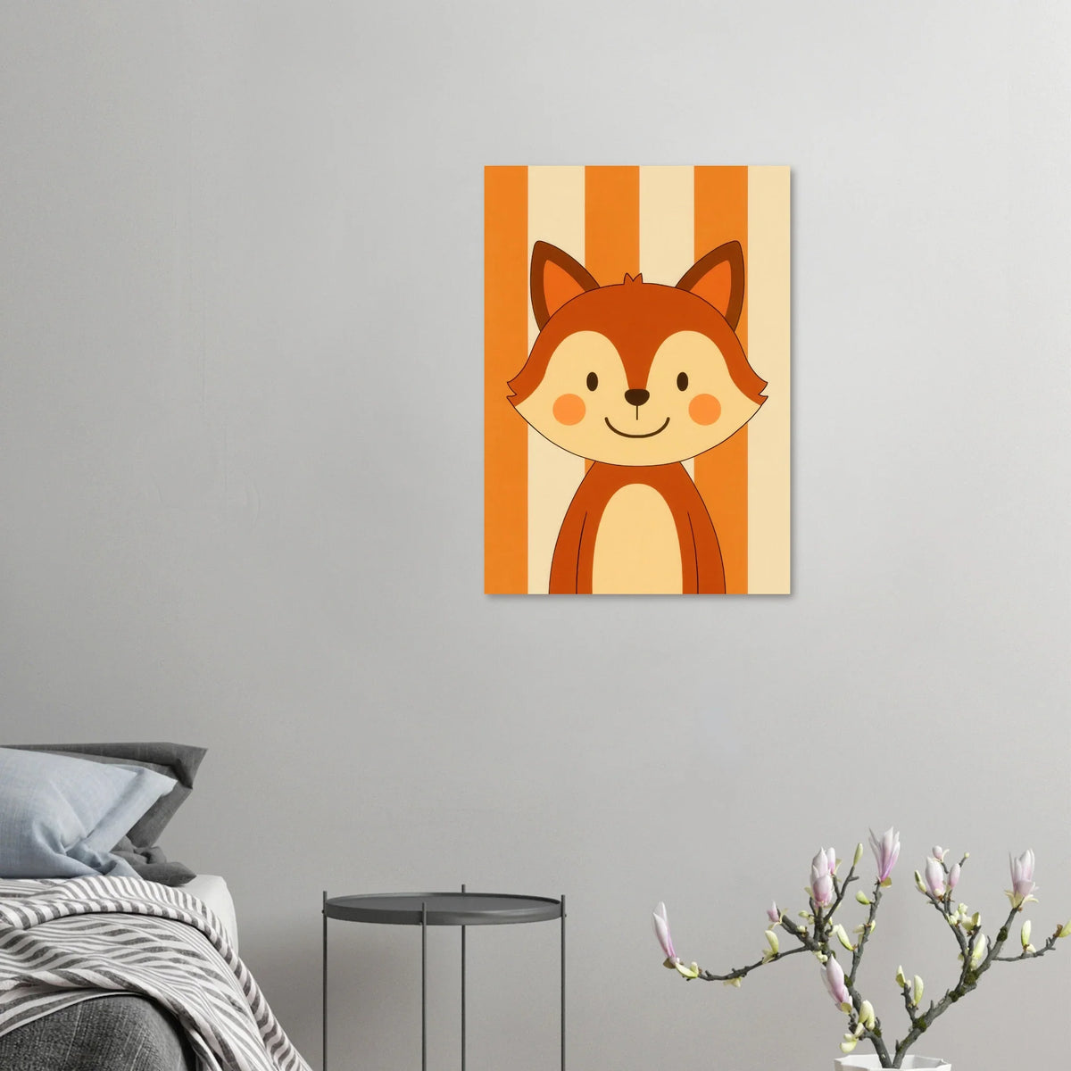Foxy Friend Art Print – Playful Forest Charm for Your Little One's Room