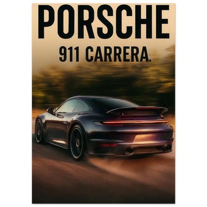 Porsche 911 Carrera Classic Bil Poster - Premium Konsttryck med Eleganta Detaljer i Flera Storlekar