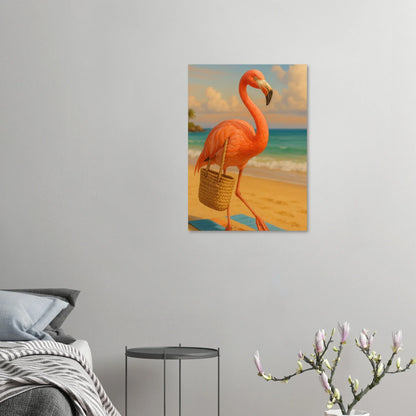 Stilsäker Flamingo: Konsttryck i Tropisk Målning för att lysa upp ditt hem