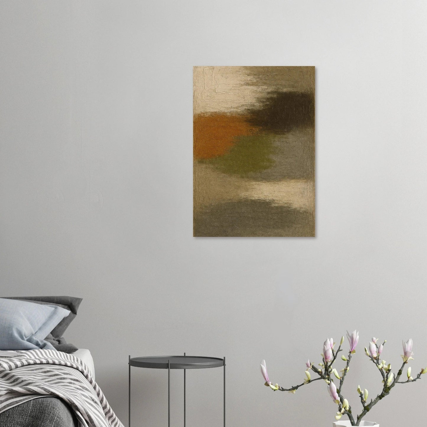 Abstract Earth Tones Textured Art Print – Organic Modern Wall Decor Poster in 29 Sizes