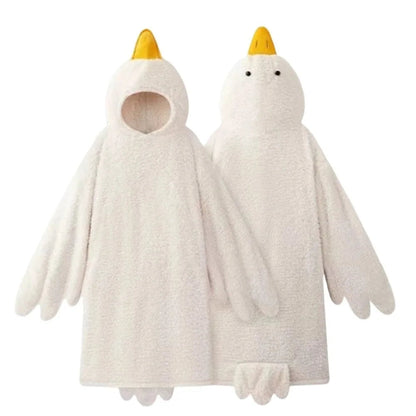 Onesie pyjamas – varm fleece onesie med gåsdesign