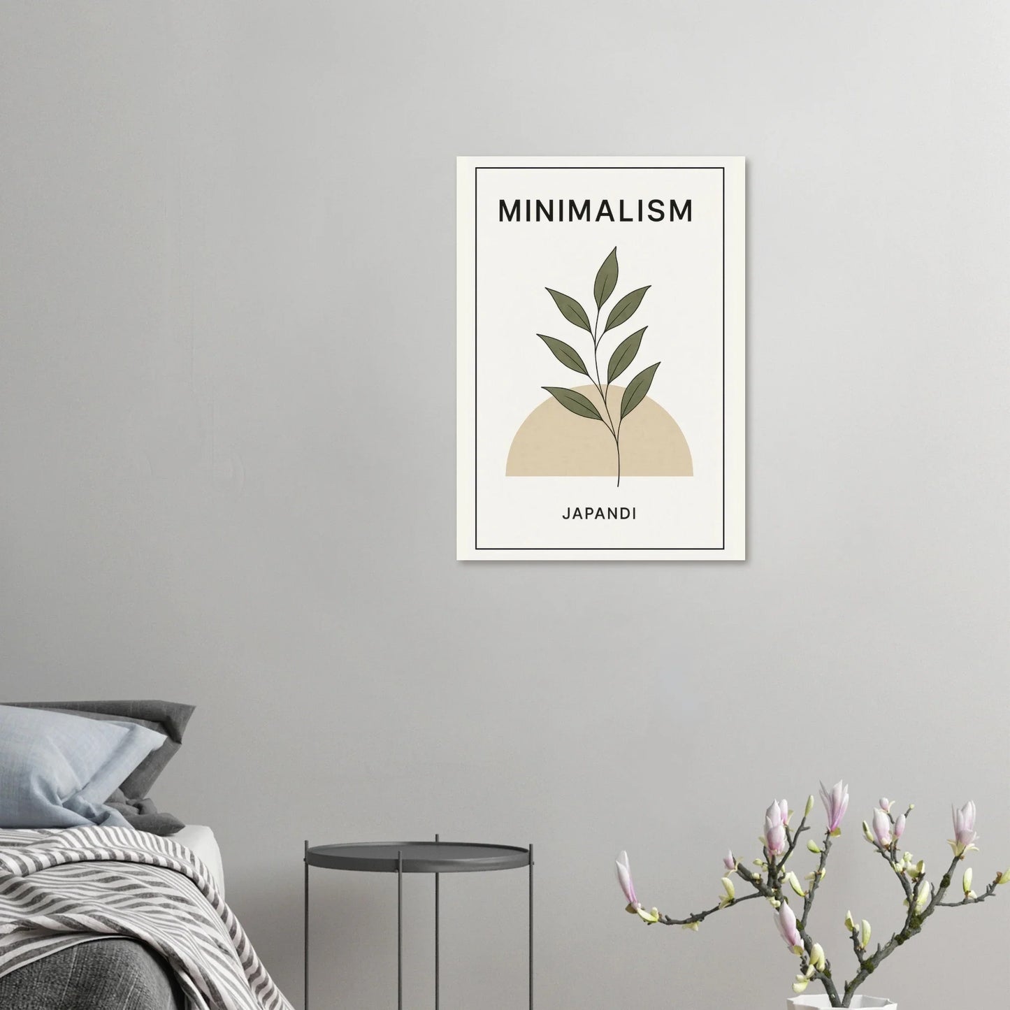 Japandi Minimalism Botanical Leaf Art Print – Elevate Your Space with Serene Design