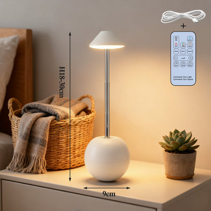 LED sängbordslampa med laddningsfunktion och fjärrkontroll