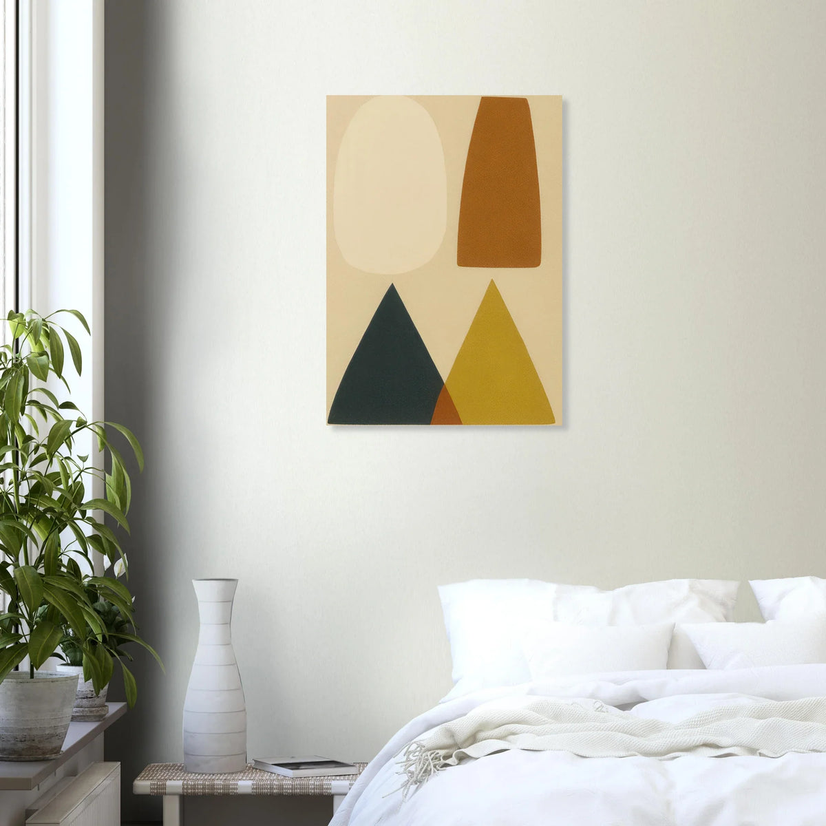 Minimalist Landscape Art Print – Earthy Tones & Abstract Shapes