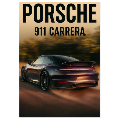 Porsche 911 Carrera Classic Bil Poster - Premium Konsttryck med Eleganta Detaljer i Flera Storlekar