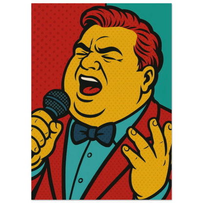 Pop Art Poster: Retro Glamour Wall Art in Vibrant Hues, Available in Various Sizes