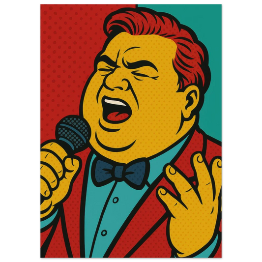 Pop Art Poster: Retro Glamour Wall Art in Vibrant Hues, Available in Various Sizes