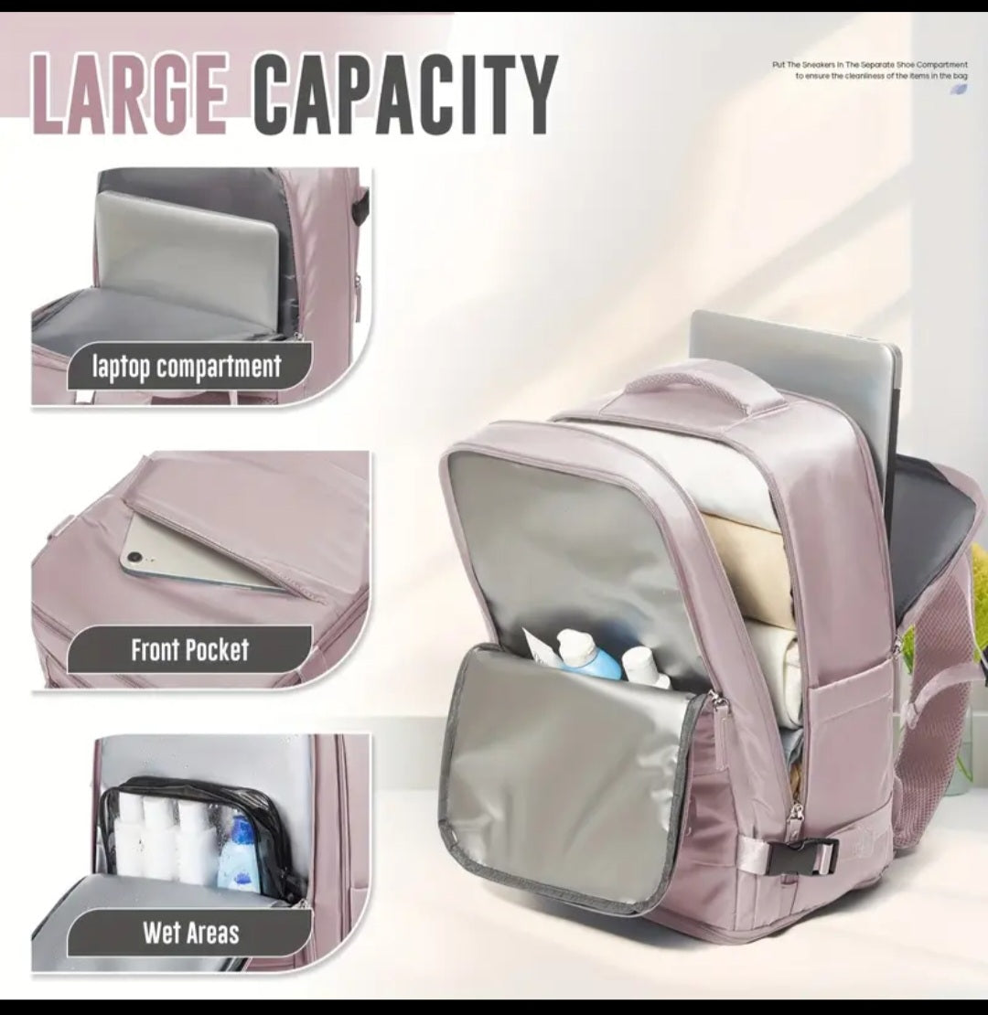 Smart Explorer 40x20x25 Travel Backpack for airline cabin, Shoe Compartment & Laptop Sleeve, Adjustable Straps, for Daily Commute & Outdoor Adventures, flight, suitcase, luggage, bag
