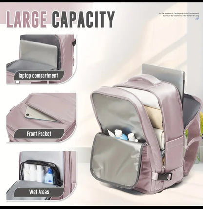 Smart Explorer 40x20x25 Travel Backpack for airline cabin, Shoe Compartment & Laptop Sleeve, Adjustable Straps, for Daily Commute & Outdoor Adventures, flight, suitcase, luggage, bag