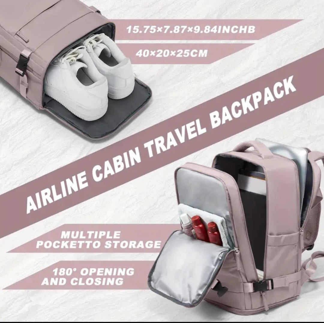 Smart Explorer 40x20x25 Travel Backpack for airline cabin, Shoe Compartment & Laptop Sleeve, Adjustable Straps, for Daily Commute & Outdoor Adventures, flight, suitcase, luggage, bag
