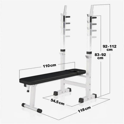 Bänkpress Paket 70 kg – Skivstång, Vikter & Bänk för Hemmagym
