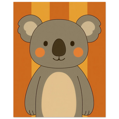 Söt Koala Konsttryck: Lekfull Väggkonst för Barnrummet