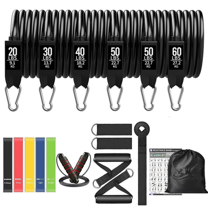 Eleven Piece Resistance Band Set
