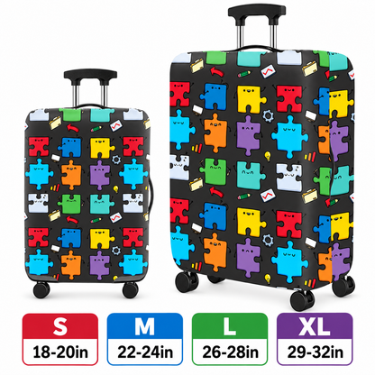 Printed Stretch Suitcase Cover