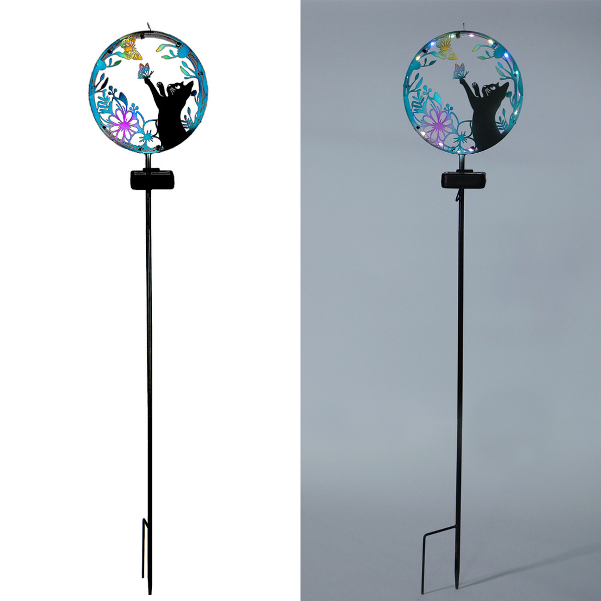 Animal Silhouette Solar Garden Stake