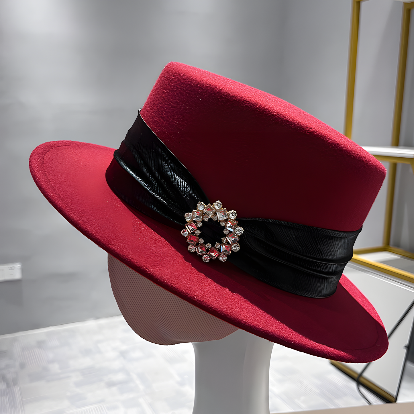 Wool Flat-Top Hat