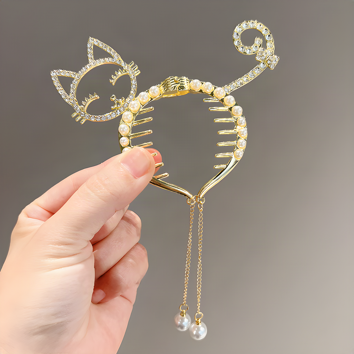 Decorative Hinged Ponytail Hair Clips