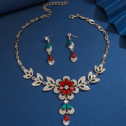 Vintage Floral Jewelry Set