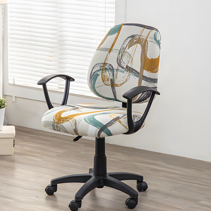 Two-Piece Stretch Office Chair Cover