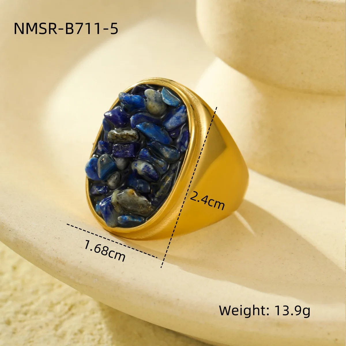 Natural Stone Statement Ring