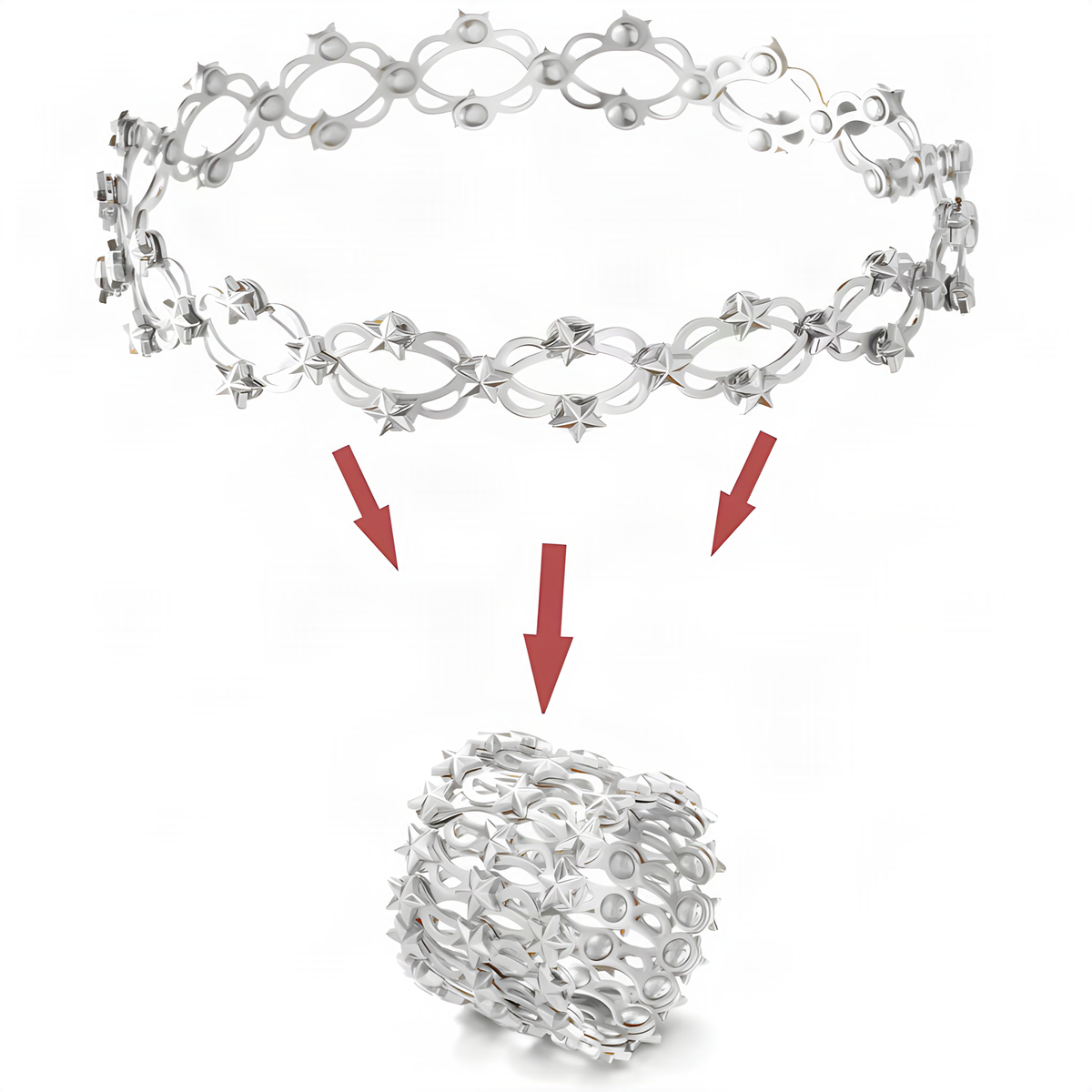 Transforming Bracelet Ring