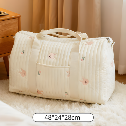 Large Cotton Travel and Diaper Bag