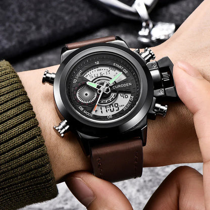 Multi-functional Double Display Sports Watch For Men