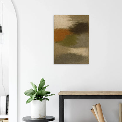Abstract Earth Tones Textured Art Print – Organic Modern Wall Decor Poster in 29 Sizes