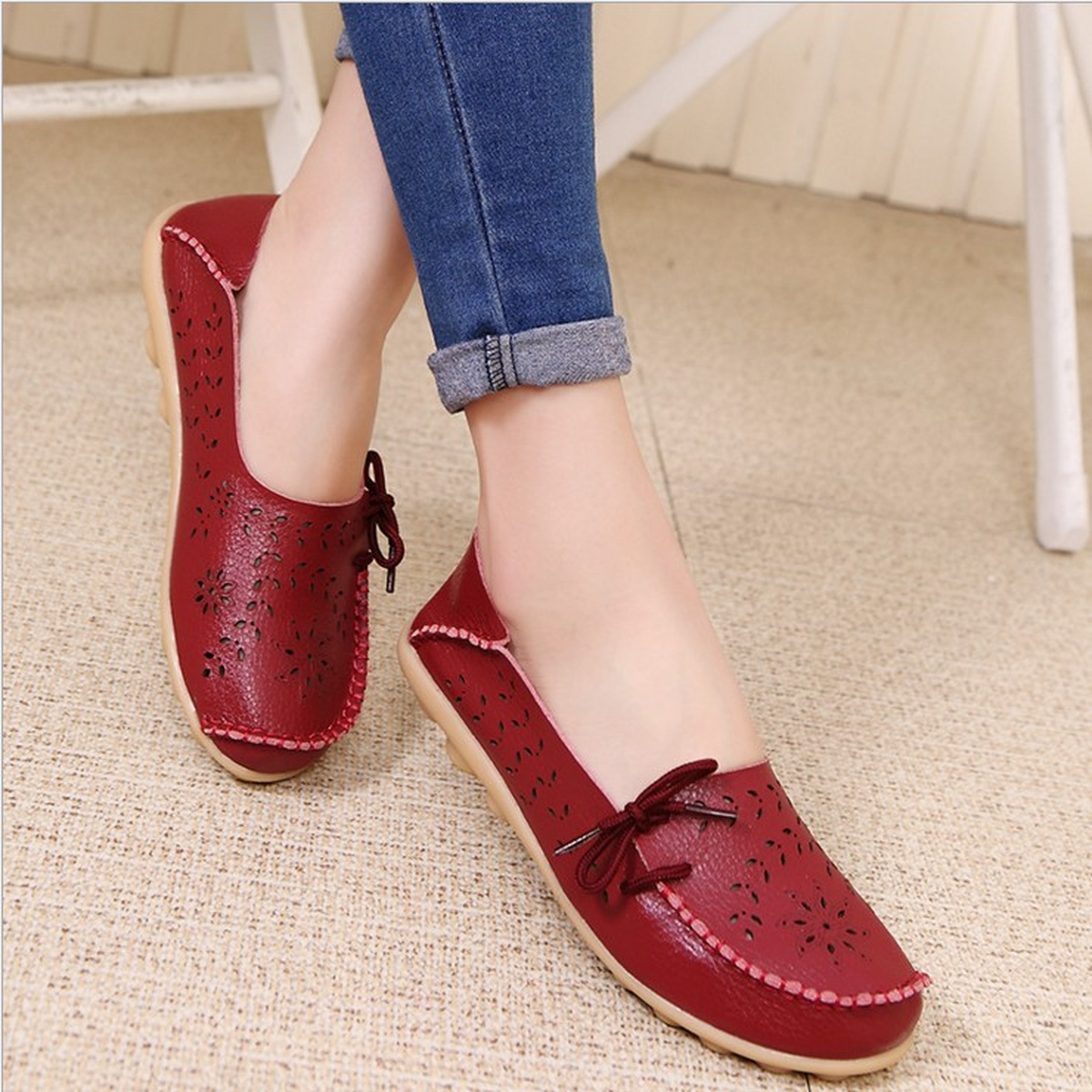 Women's Perforated Casual Shoes