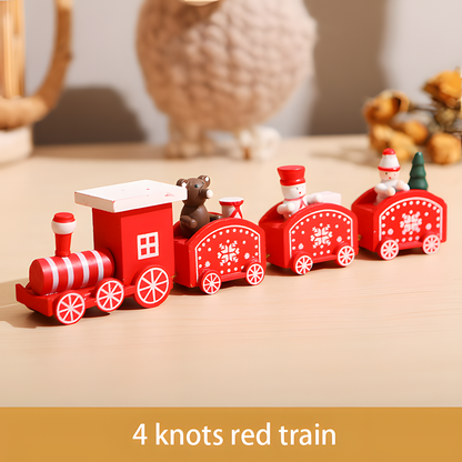 Wooden Christmas Tabletop Train