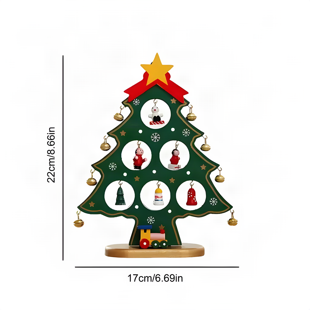 Wooden Tabletop Christmas Tree