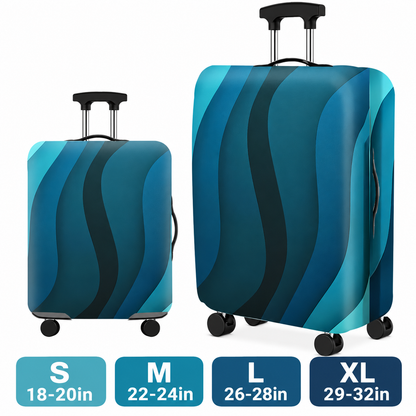 Printed Stretch Suitcase Cover