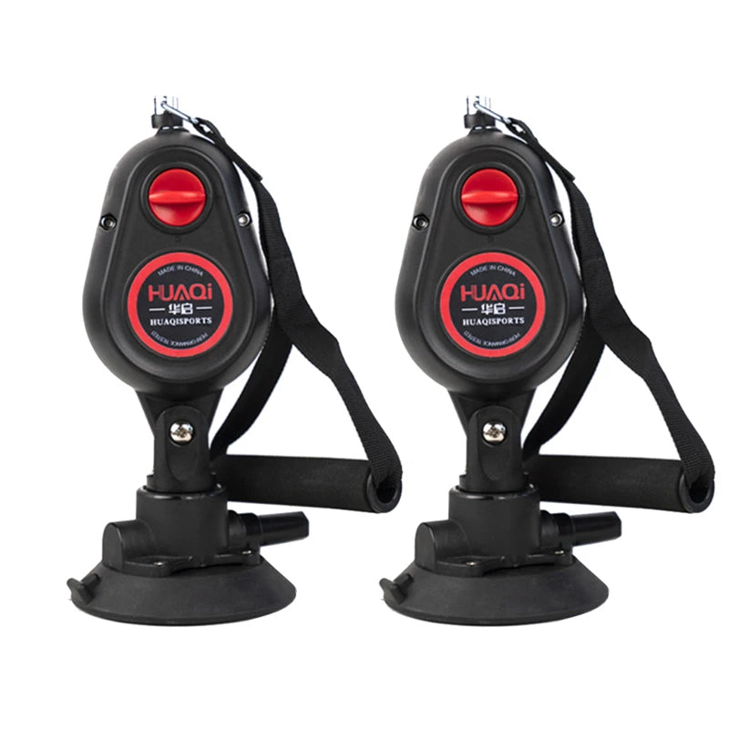 Fitness Resistance Drag Down Rope Trainer med sugkraft