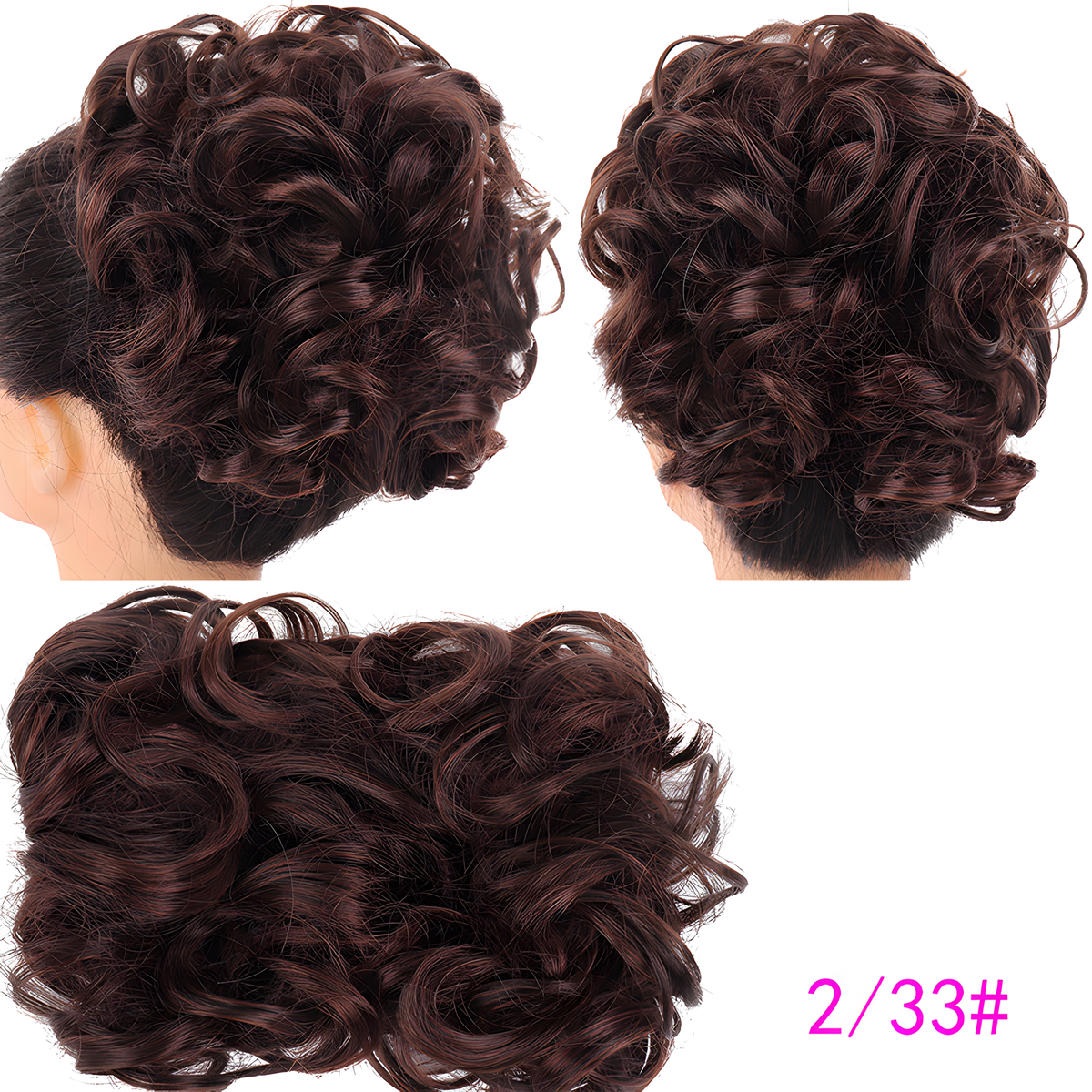 Curly Comb-In Bun Hairpiece