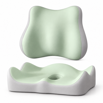 Memory Foam Seat and Back Cushion Set
