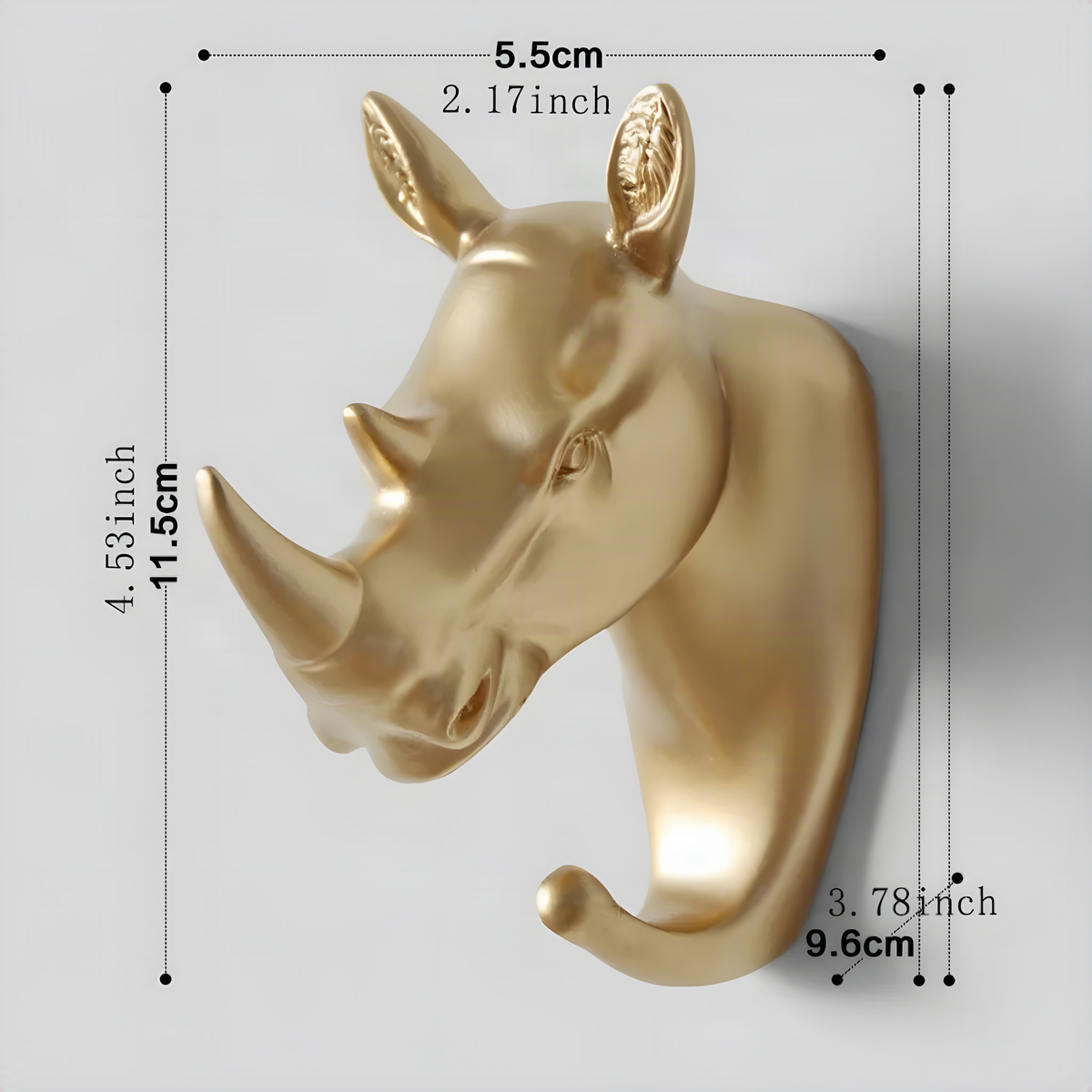 Gold Animal Wall Hooks