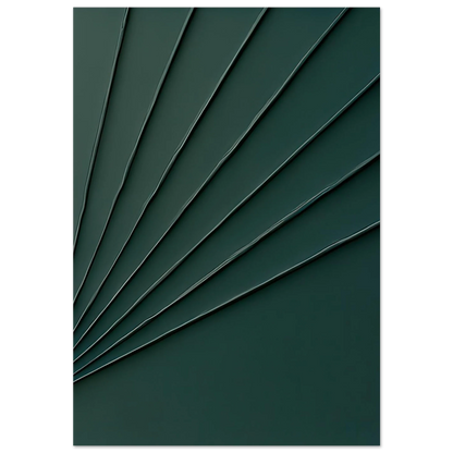 Abstrakt / Minimalistisk Poster i Skoggrön: Förvandla ditt rum med modern, strukturerad konst i olika storlekar