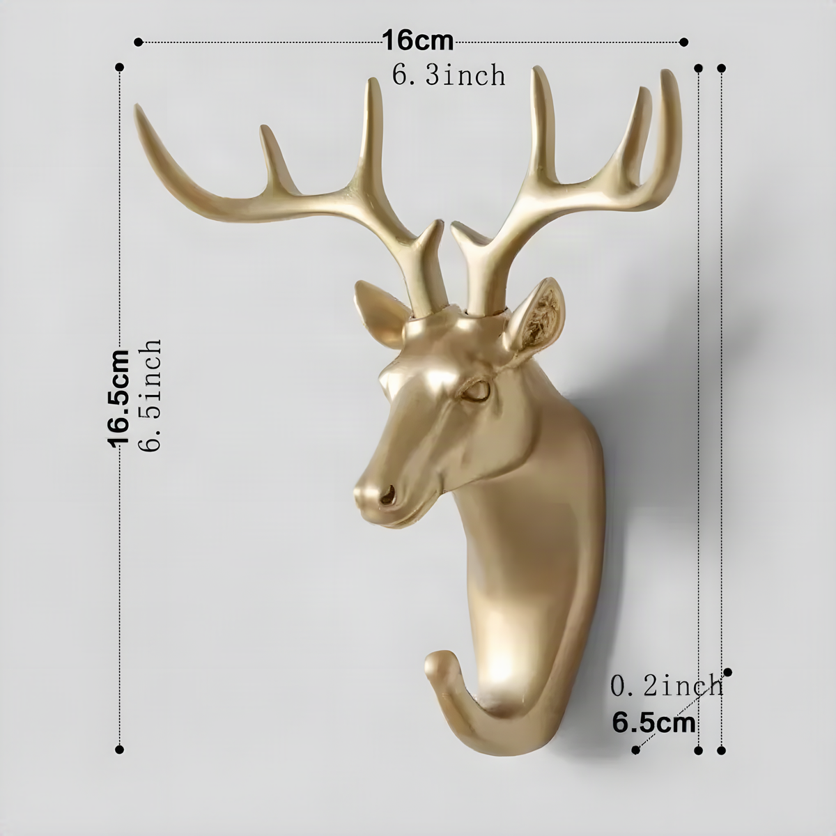 Gold Animal Wall Hooks