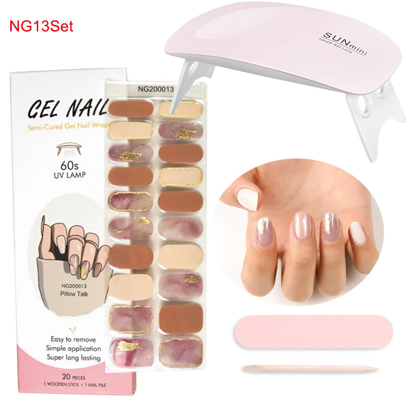 Gelnagelfolie med UV-lampa