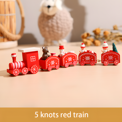 Wooden Christmas Tabletop Train